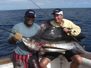 Bill Boyce Fiji Record Sailfish on Bite Me Gamefishing Charter, Fiji