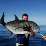 GT Popper Casting on Bite Me Gamefishing Charter, Fiji